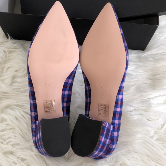 NWT Jcrew pointed block heel pumps in plaid - Picture 13 of 14
